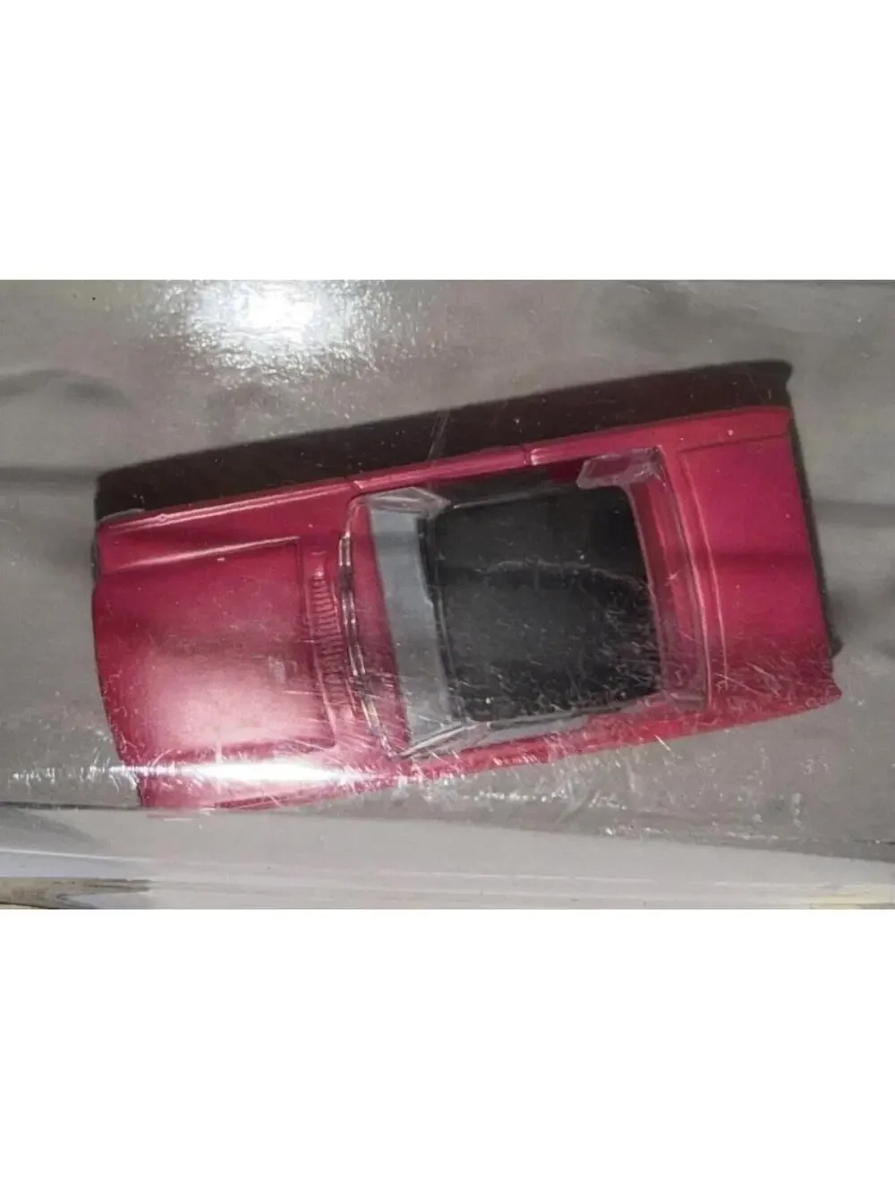 Johnny Lightning Thunderjet 500 Hot Pink Mustang Convertible Pull Back Racing